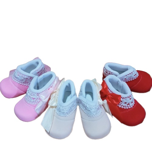 Sepatu Anak Bayi Perempuan Prewalker Shoes 0-12 bulan Murah Terbaru Renda Bulu