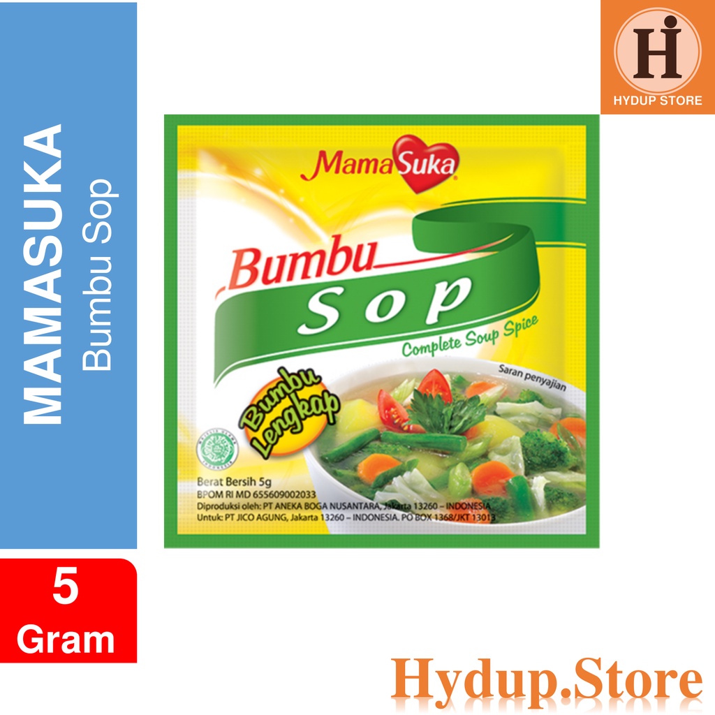 

Bumbu SOP mamasuka Satuan Kemasan 5 Gram