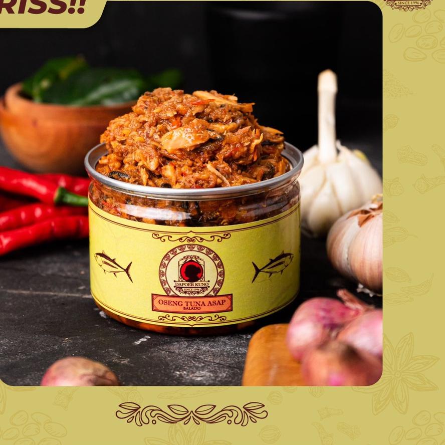 

➽ VARIAN BARU! Oseng Tuna Asap Balado (Dengan Daun Kemangi) DAPOER KUNO 250 gram ♥