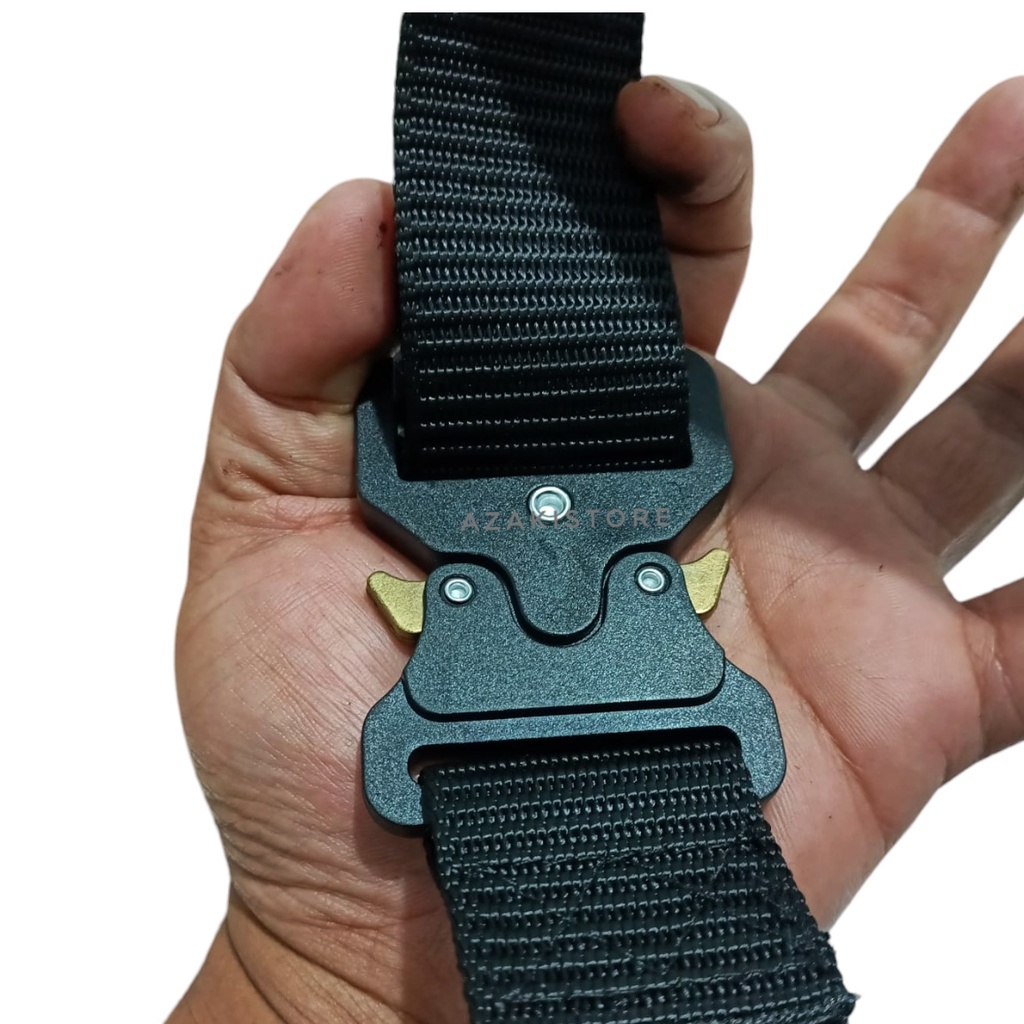 ikat pinggang pria canvas model buckle terbaru