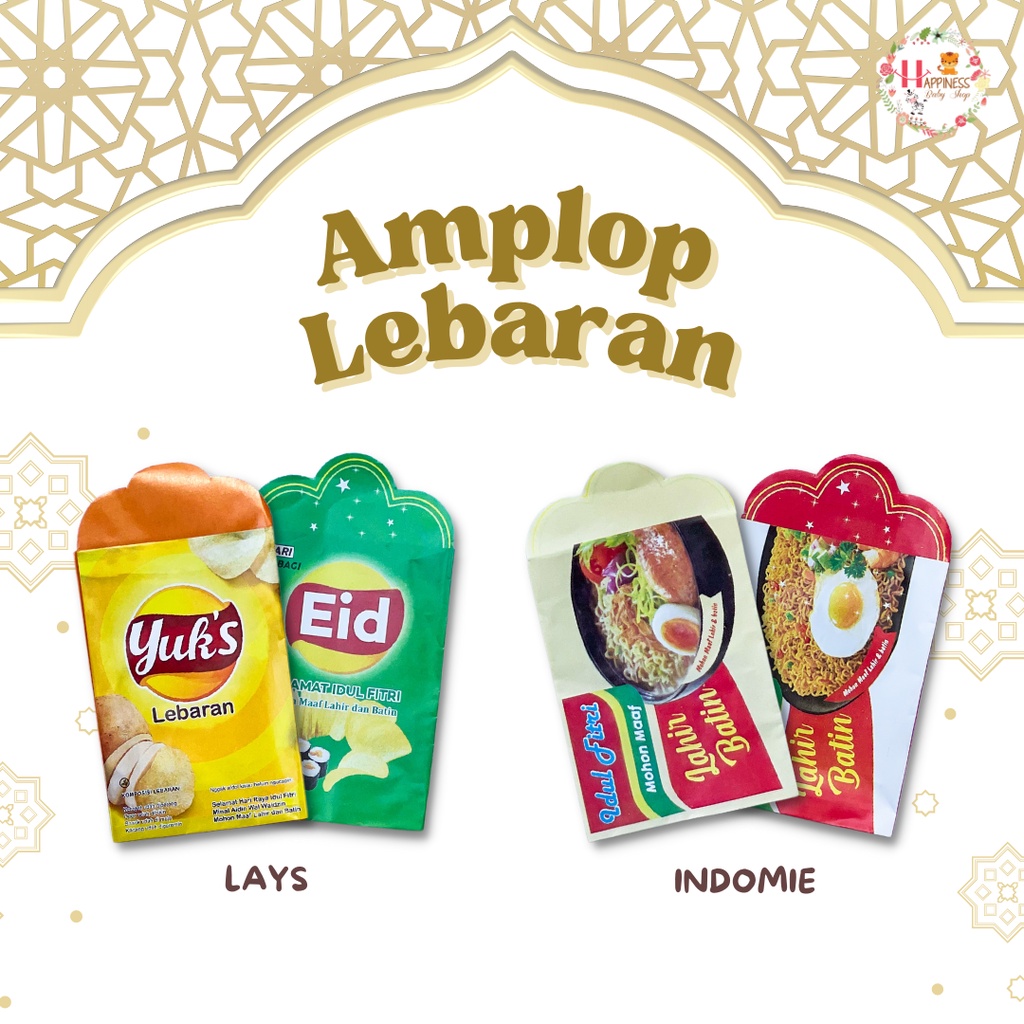 

Amplop Snack Unik / Amplop lebaran motif snack, Indomie, Wafer, Taro dll isi 10 LEMBAR ukuran 7x11