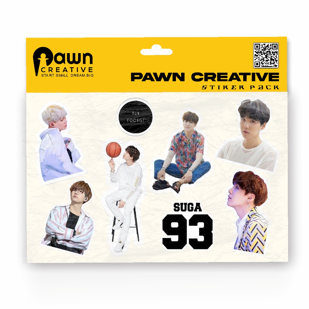 

BTS Stiker Pack, STIKER SUGA AESTHETIC LAPTOP, AKSESORIS HP, MOTIF,HELM,TUMBLER, STIKER BOTOL ANTI AIR