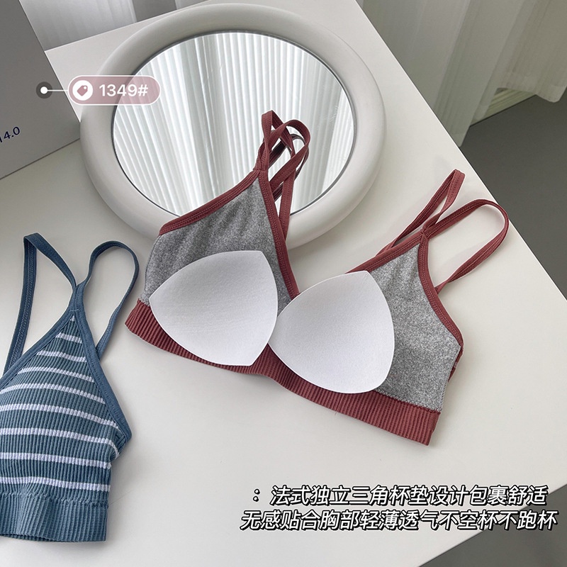 T&amp;Y Bra Wanita Tampa Kawat Model Garis 6705 Bra Bahan Lembut Bh Sexy Premium Asian Style Pakaian Dalam Wanita Elastis Sexy Busa Import