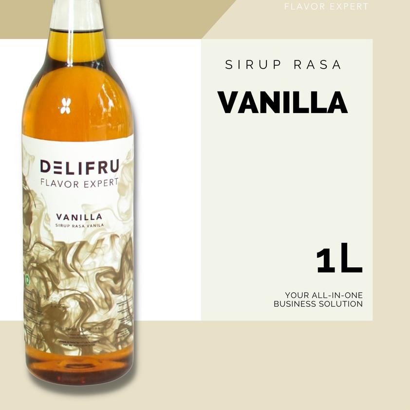 

❉ Syrup Vanilla Delifru 1 Liter - Sirup Vanilla Premium ➵