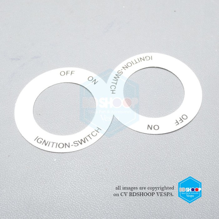 Stiker On Off Untuk Kontak Di Kepala Vespa Px Rally Super Original