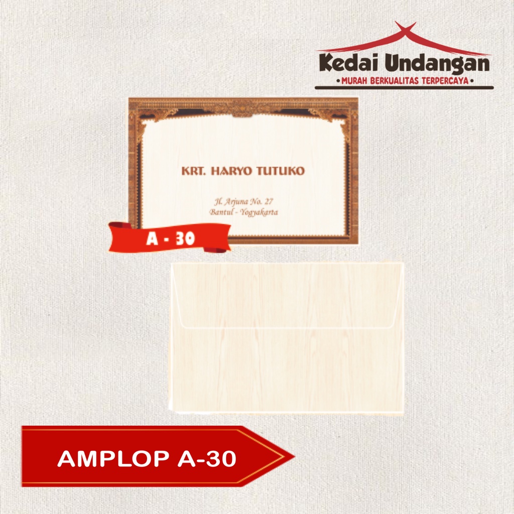 

Amplop Falah Motif A-30 Isi 50 Lembar Tanpa Tulisan