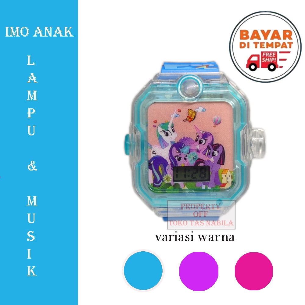 Jam Tangan Fashion Anak Laki Laki Dan Perempuan Lampu Musik Karakter