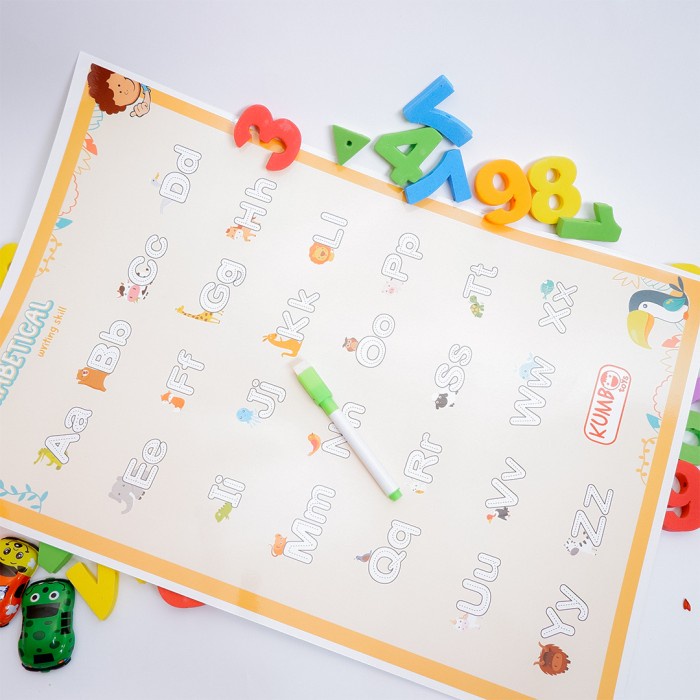 

Wipe And Clean Poster Ukuran A3 Belajar Menulis Anak