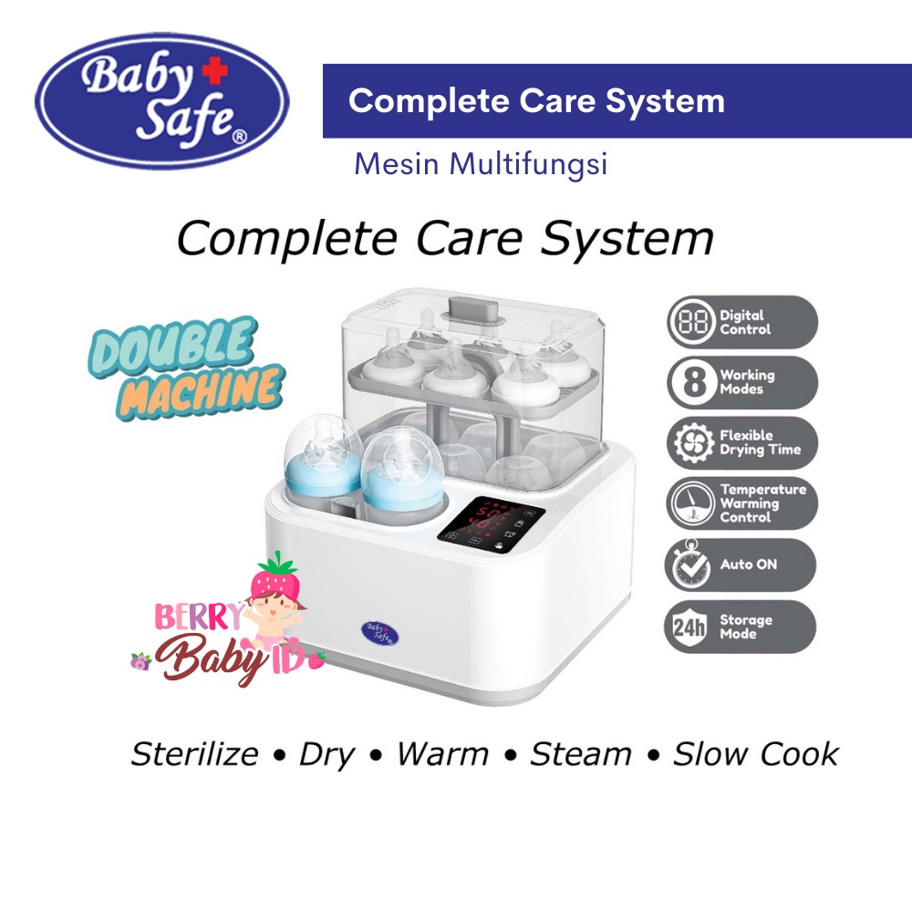 Baby Safe Complete Care System Sterilizer Warmer Pengering Botol Susu Berry Mart