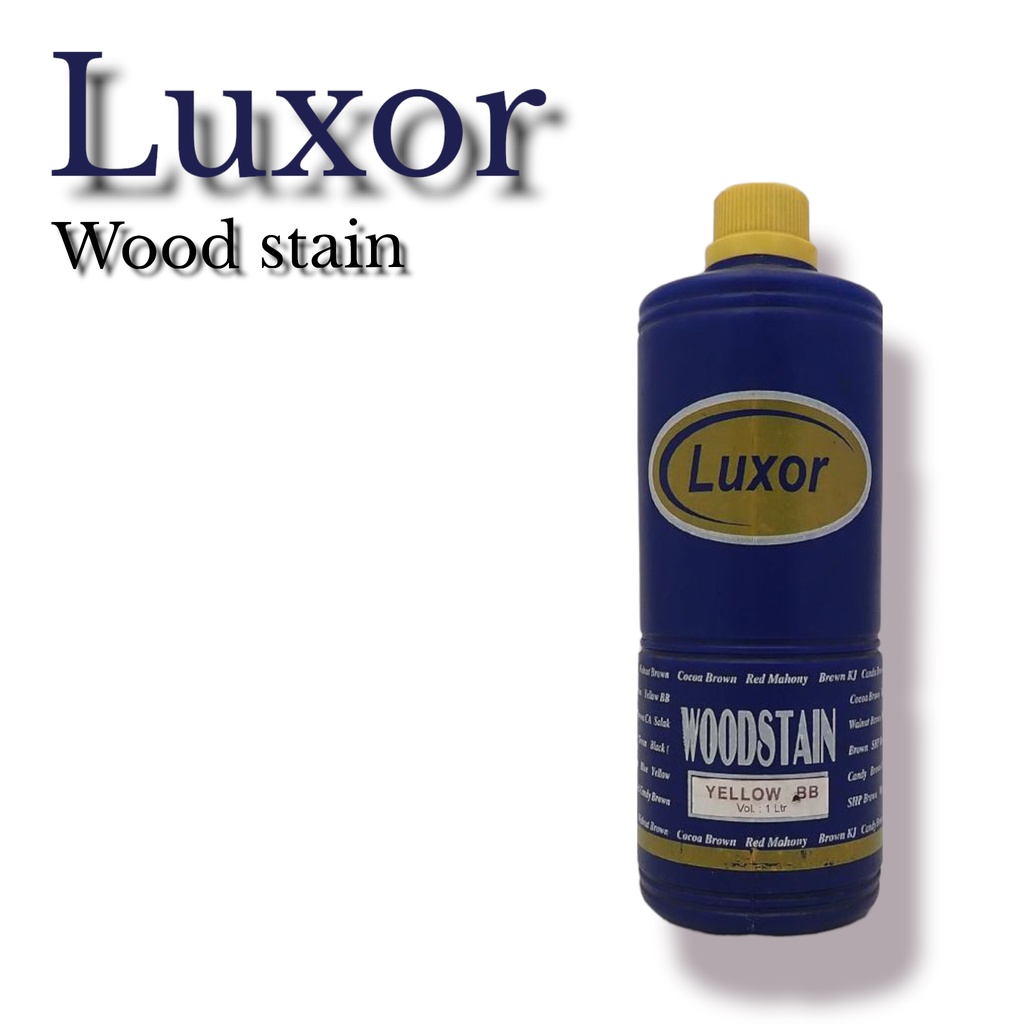 CAT KAYU POLITUR PLITUR LUXOR WOODSTAIN KAYU 1 LITER ORIGINAL