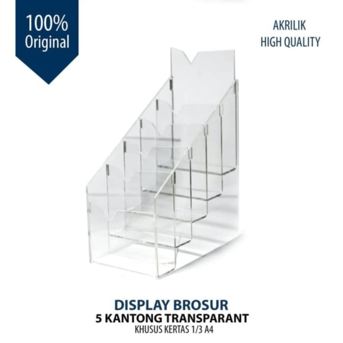 

Display Brosur Akrilik/Tempat Brosur 5Susun Star Seller
