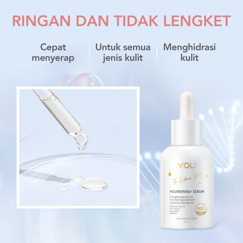 [BPOM][100%ORI&amp;READY]YOU Radiance White Series 5% Niacinamide dan Vitamin C | Serum Brightening