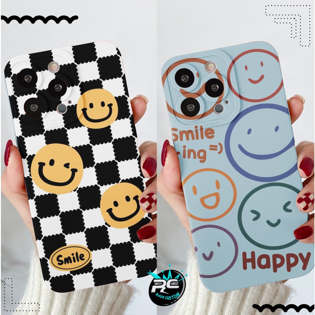 CUSTOM CASE SOFTCASE SILIKON PROCAMERA SMILE CUSTOM XIAOMI REDMI 6A 8 8A PRO 9 9A 9C 10A NOTE 8 9 10