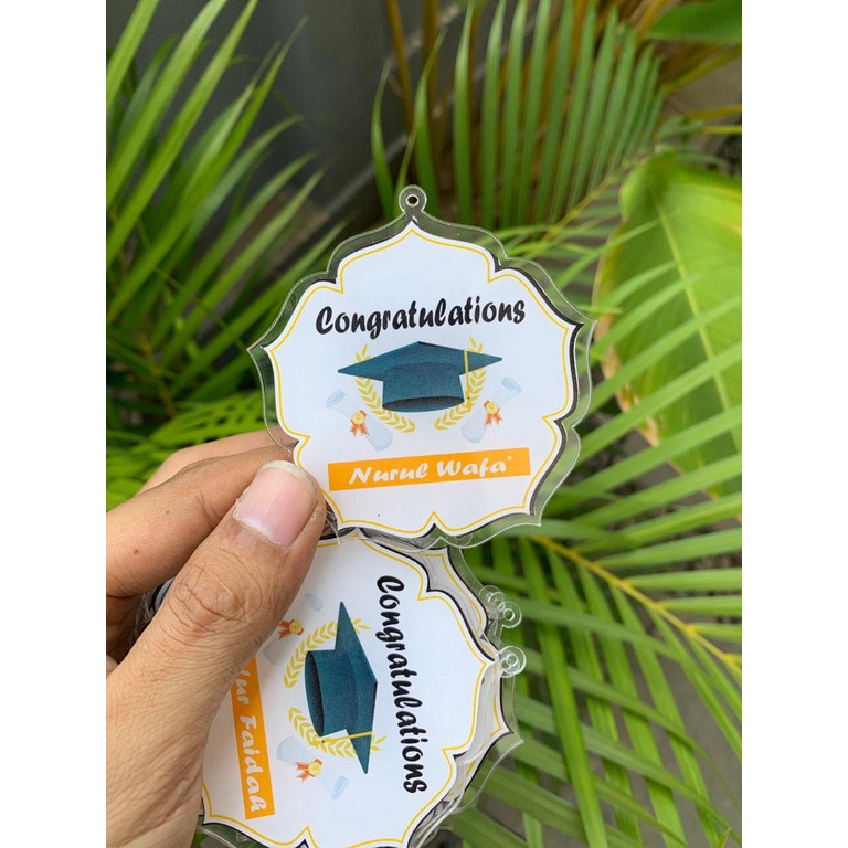 Mendali Akrilik Custom Hadiah ulang tahun Mendali kado Custom Wisuda / Mendali akrilik Murah Custom