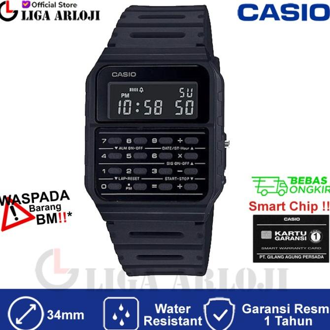 

CASIO CA-53WF-1BDF - Jam Tangan Calculator / Kalkulator - Hitam - CA53