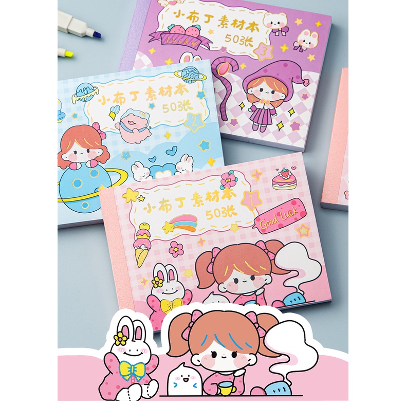 

Isi 50 Lembar Sticker Buku Deco Lucu Momo Stiker Anti Air Tumblr DIY Hp Stiker Motif Kartun Lucu ala