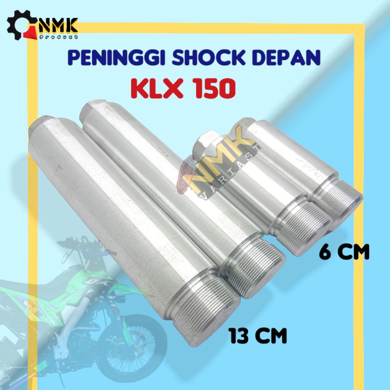 Peninggi Shock Depan Klx 150 Tinggi 5 10 13 Cm Bahan Alumnium Padat
