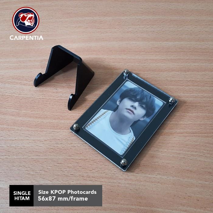 

KPOP Photocard Acrylic Display Frame - Standing Kartu Akrilik - Hitam