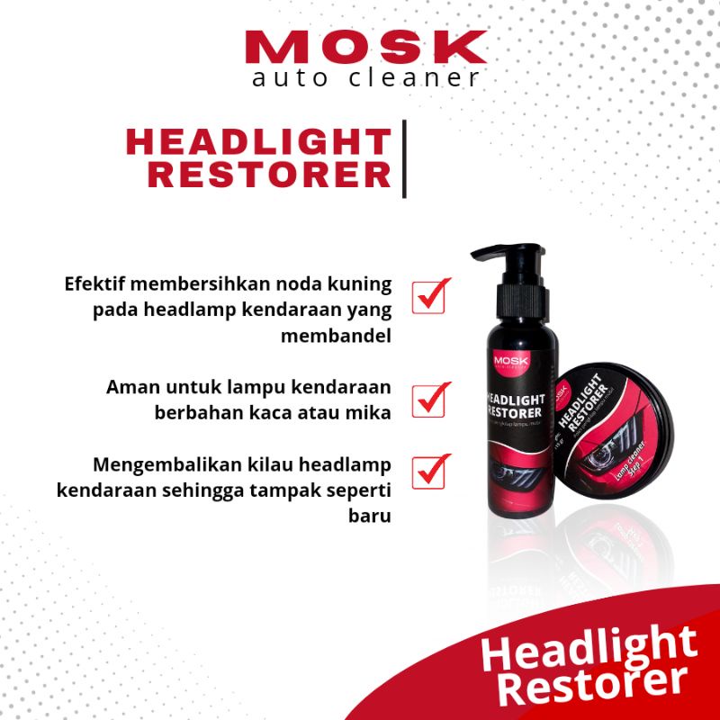 Pembersih lampu mobil kusam kuning buram headlight restorer Polish pengkilap mika kaca lampu mobil