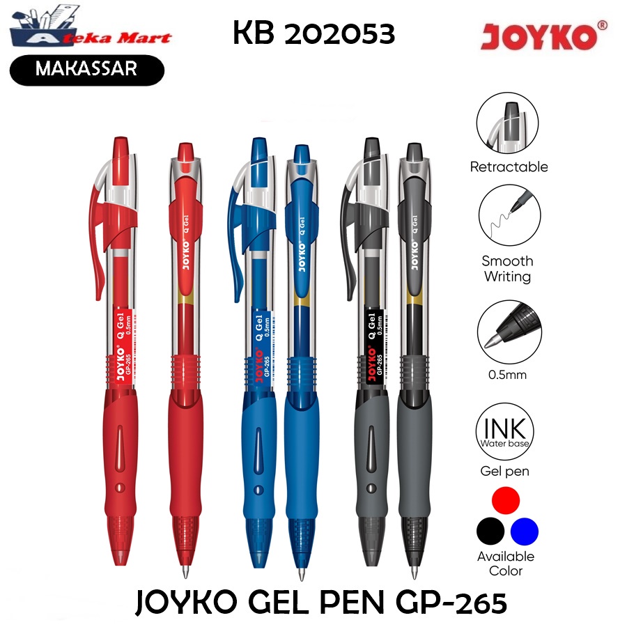 

[PCS] JOYKO GEL PEN GP-265 Q GEL GP-265NT