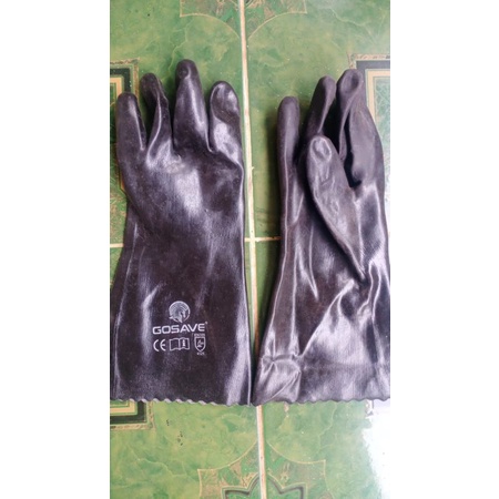 sarung tangan pvc bekas