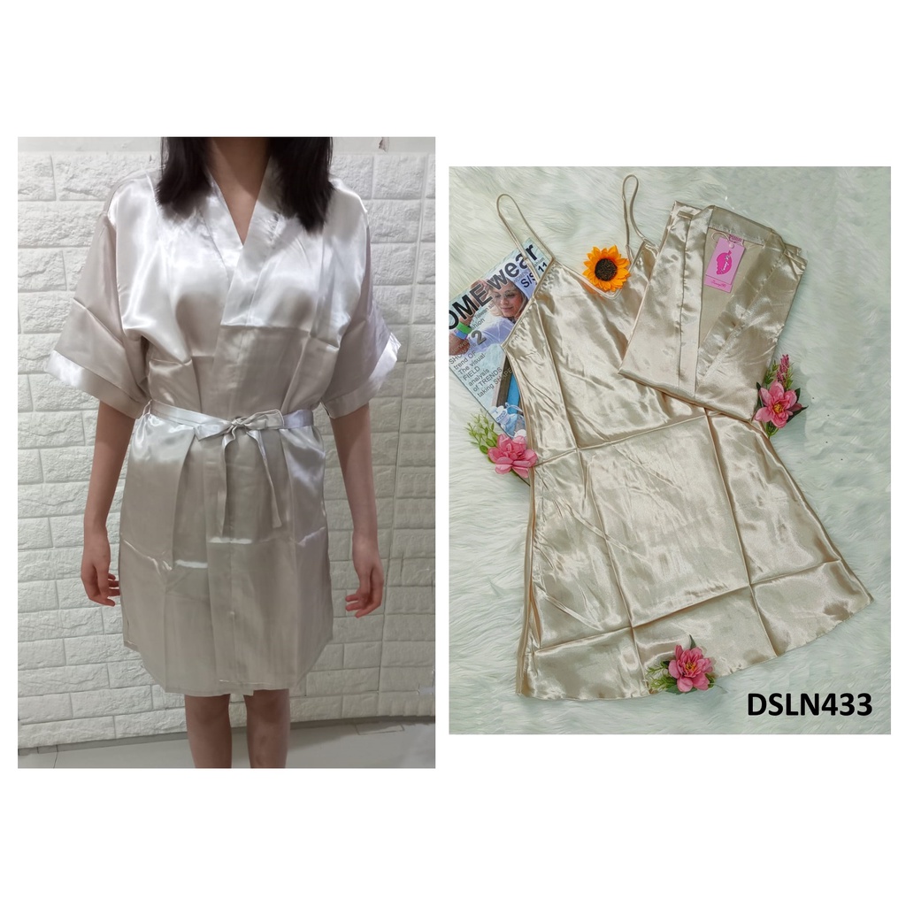 Baju Tidur Wanita Dress Kimono - Dalaman dan Kimono