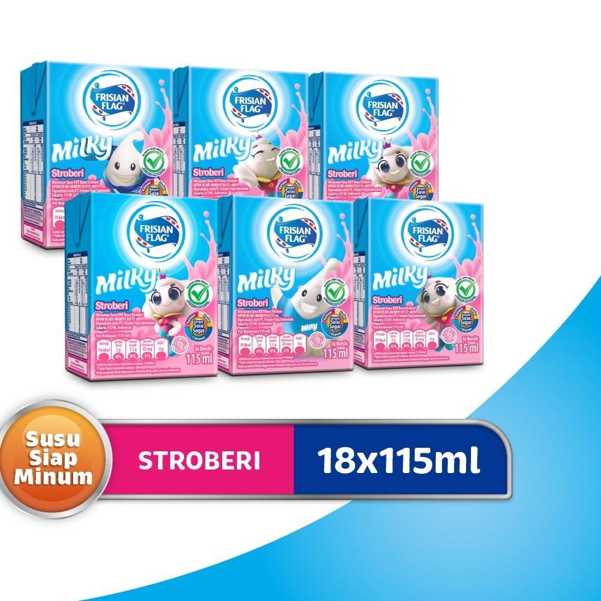 

✺ Frisian Flag UHT Milky Strawberry 115ml x 18 ➺