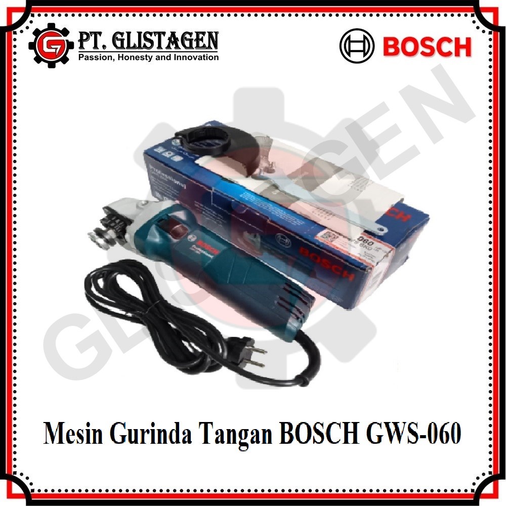 Bosch GWS-060 / Mesin Gerinda Tangan Bosch GWS 060 / Gurinda Tangan / Gurinda Listrik / Disc Gerinda Tangan 4&quot; Bosch GWS060