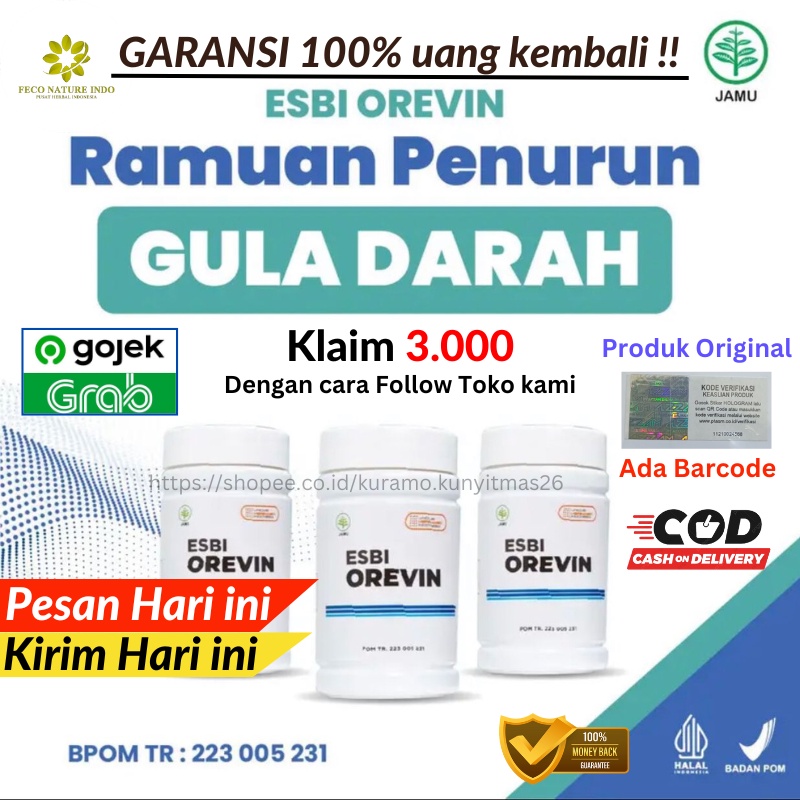 Terbaru Obat ESBIOREVIN Esbi Orevin Asli 100% Herbal Alami Original
