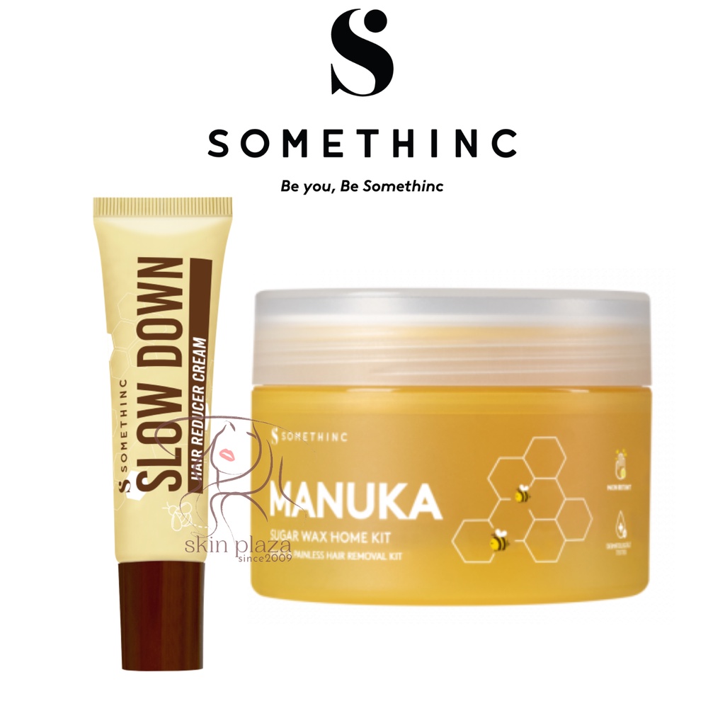 SOMETHINC MANUKA Sugar Wax Home Kit Waxing | Slow Down Hair Reducer Cream After Waxing