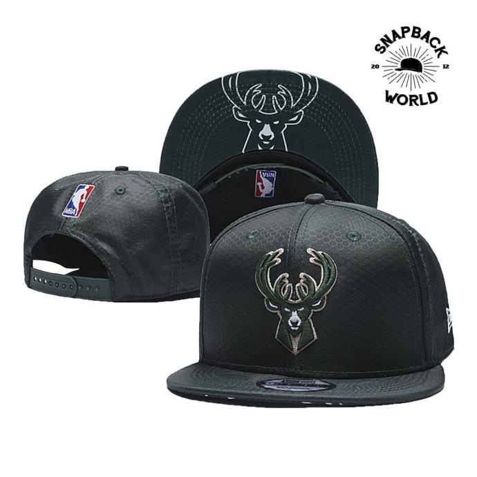 Milwaukee snapback NBA official merchandise original style cap hat