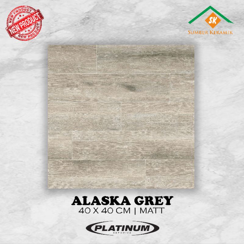 Keramik lantai 40x40 Alaska series / Platinum / kw-1 / Matt