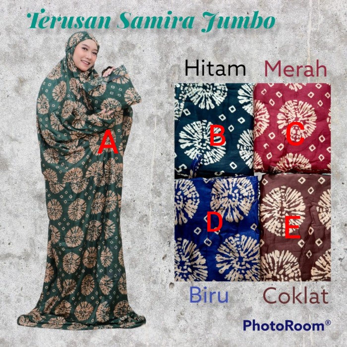 Mukena Batik Terusan Samira Jumbo