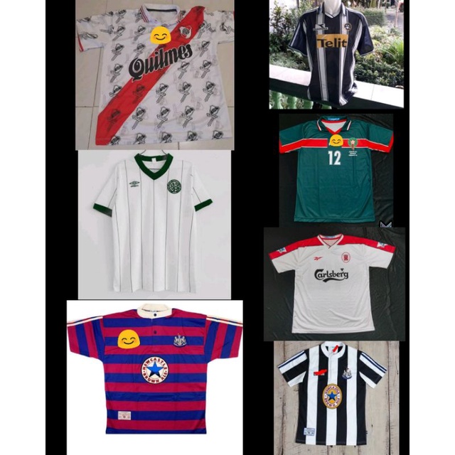 Jersey Liverpooll 1998/Jersey Celtic 1982/1984 Away/Jersey Udinese 1999/2000 Home/Jersey River Plate