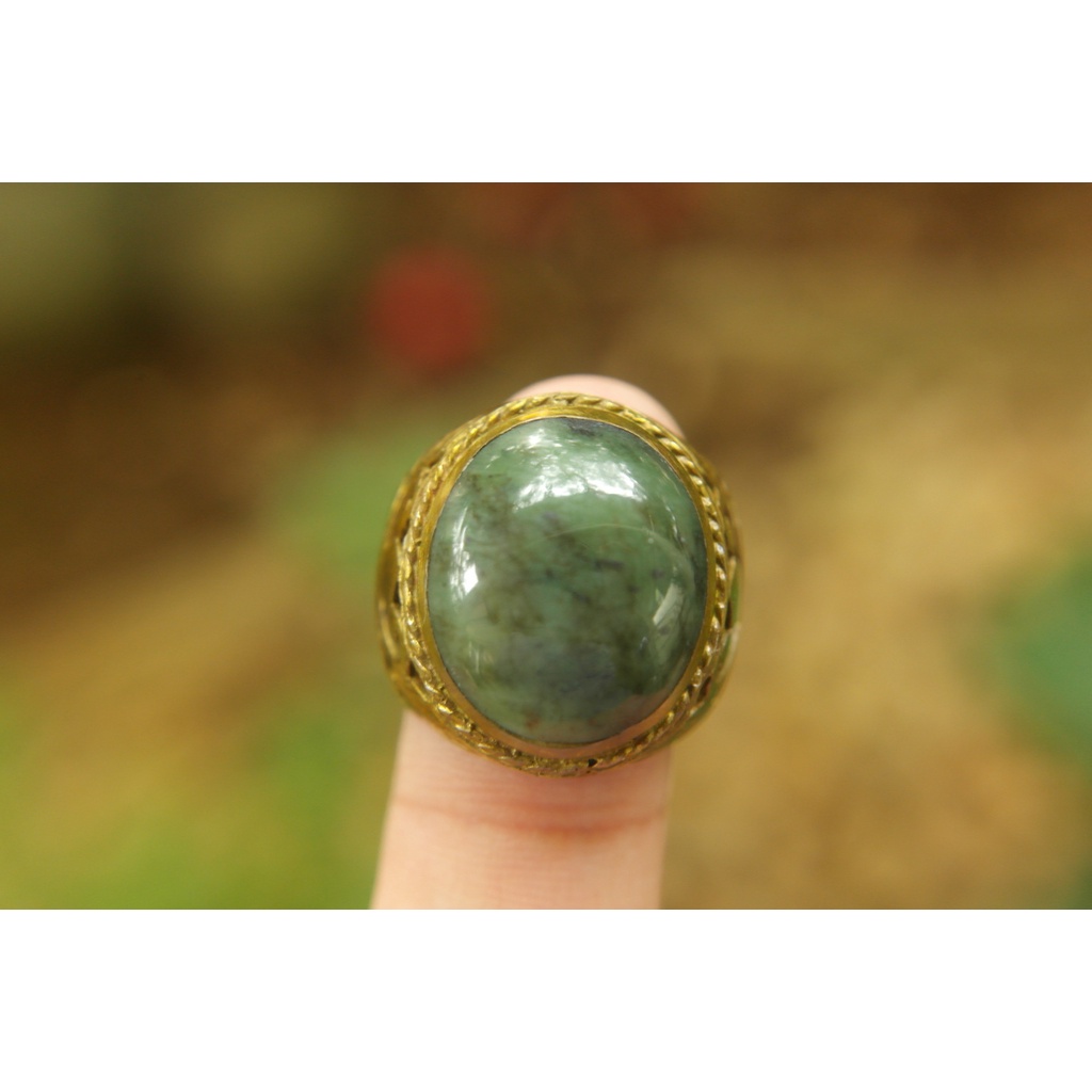 Natural Giok Aceh Ring 8 Kode M324