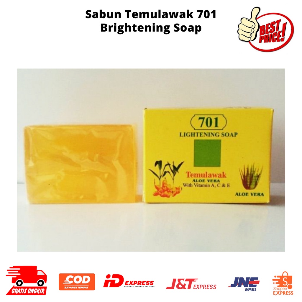 ❣️FINNS❣️ Sabun Batang Wajah Temulawak 701 Brightening Soap Original & BPOM