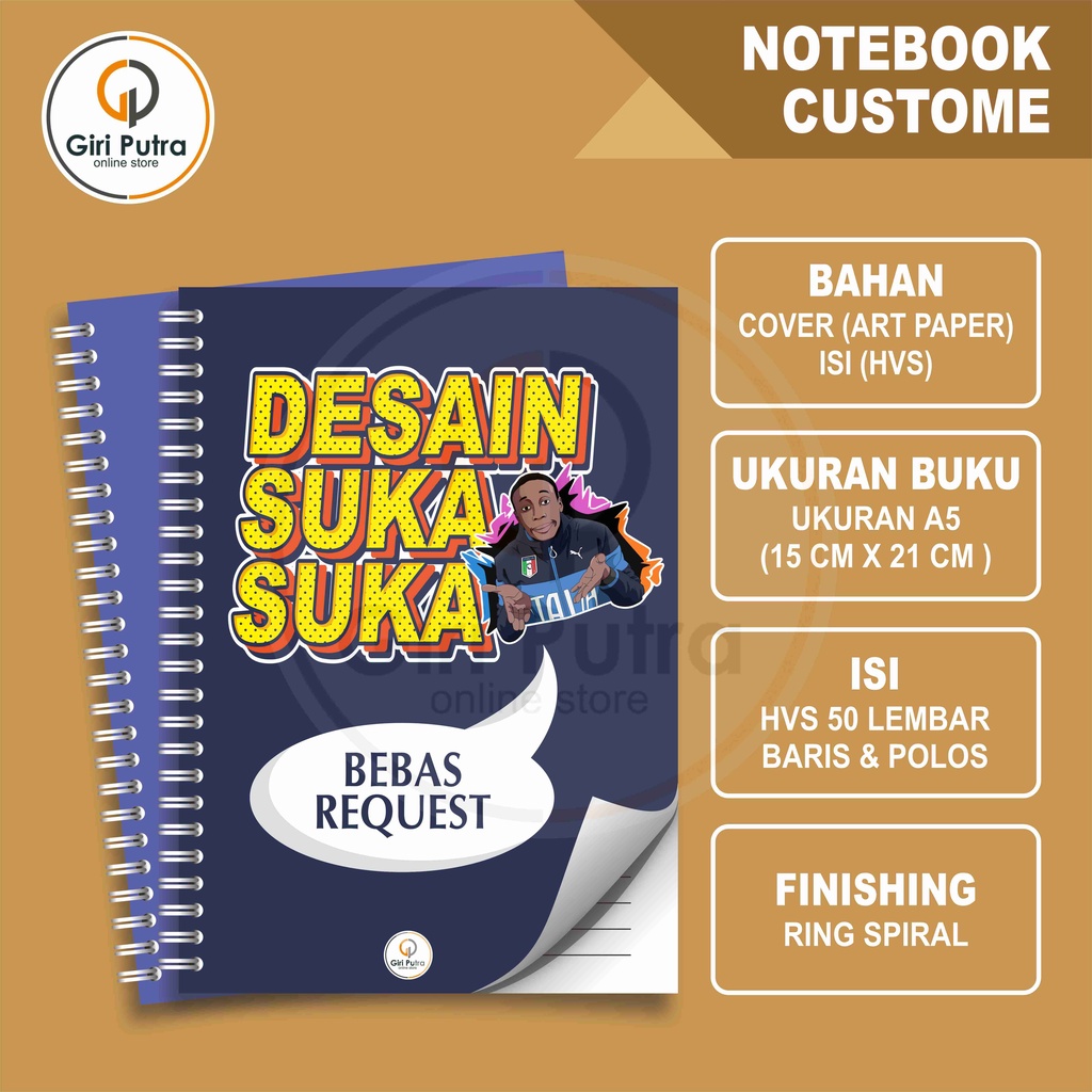 

Notebook Costume A5 / Buku Catatan