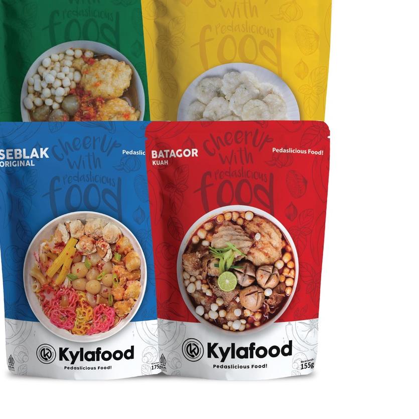 

✴ Kylafood Paket ( Seblak Ori, Batagor Kuah, Cireng Rujak, Boci Goang ) ☛