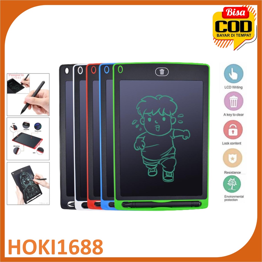 Drawing Writing Tablet 8.5inc/Papan Tulis LCD Anak Dewasa Board Writing