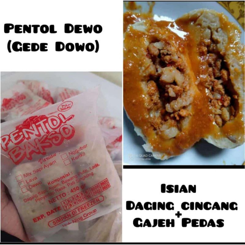 

pentol dewo (gede dowo) pedas isi 3 jumbo frozen viral mojokerto