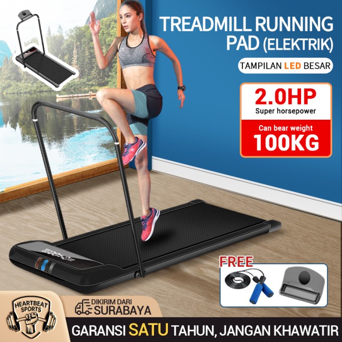 Treadmill Elektrik Walking Pad Treadmil Listrik Alat Olahraga Rumah
