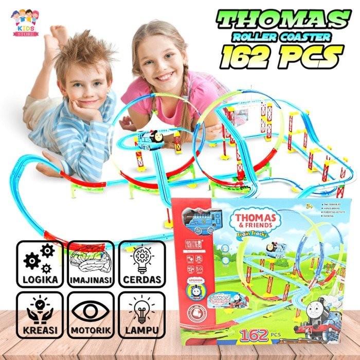 Best Seller 162Pcs Train & Thomas Roller Coaster | Kereta Api Mainan Anak Cowok