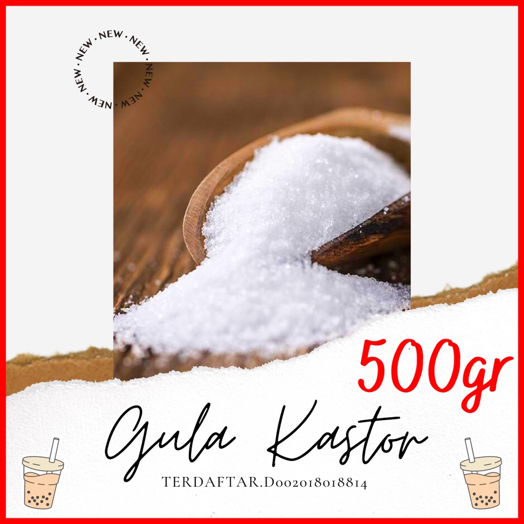 [500gr Gula Kastor] Gula Kastor, Gula Castor, Gula Caster, Caster Sugar, Gula Butiran Halus 500gr