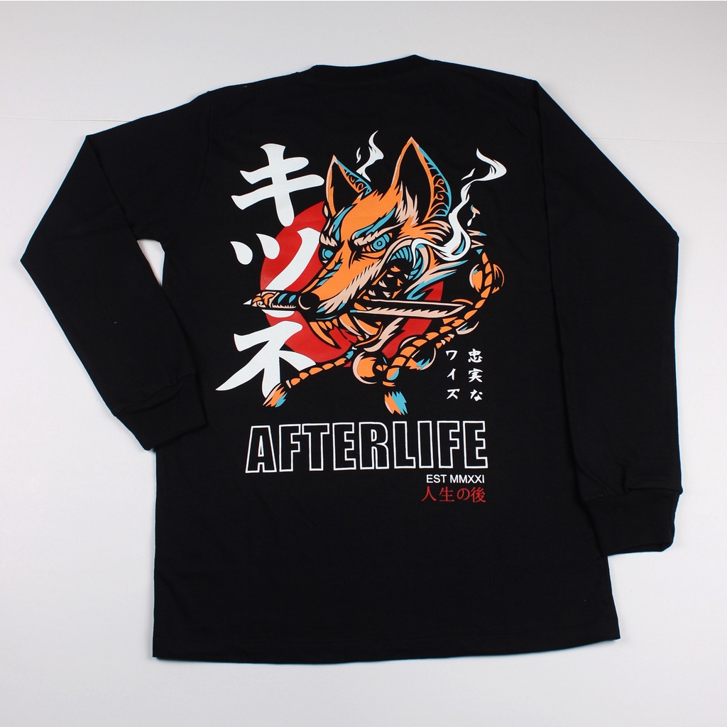 AFTERLIFE - CrewNeck Night Wolf Black