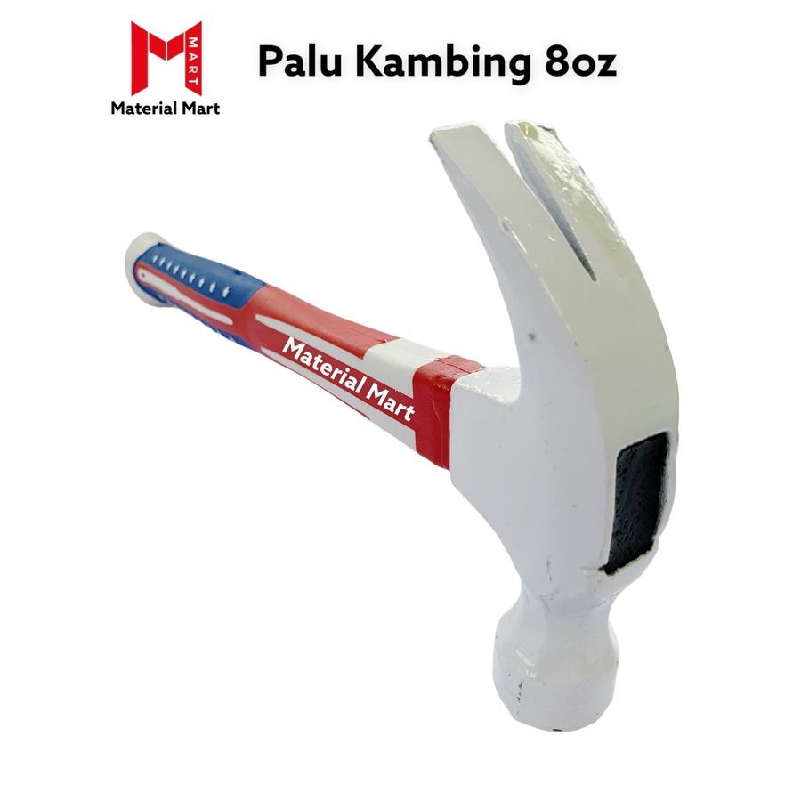 Palu Kambing 8oz | Palu Kambing Gagang Karet 8 oz | Palu Gagang Fiber | Material Mart