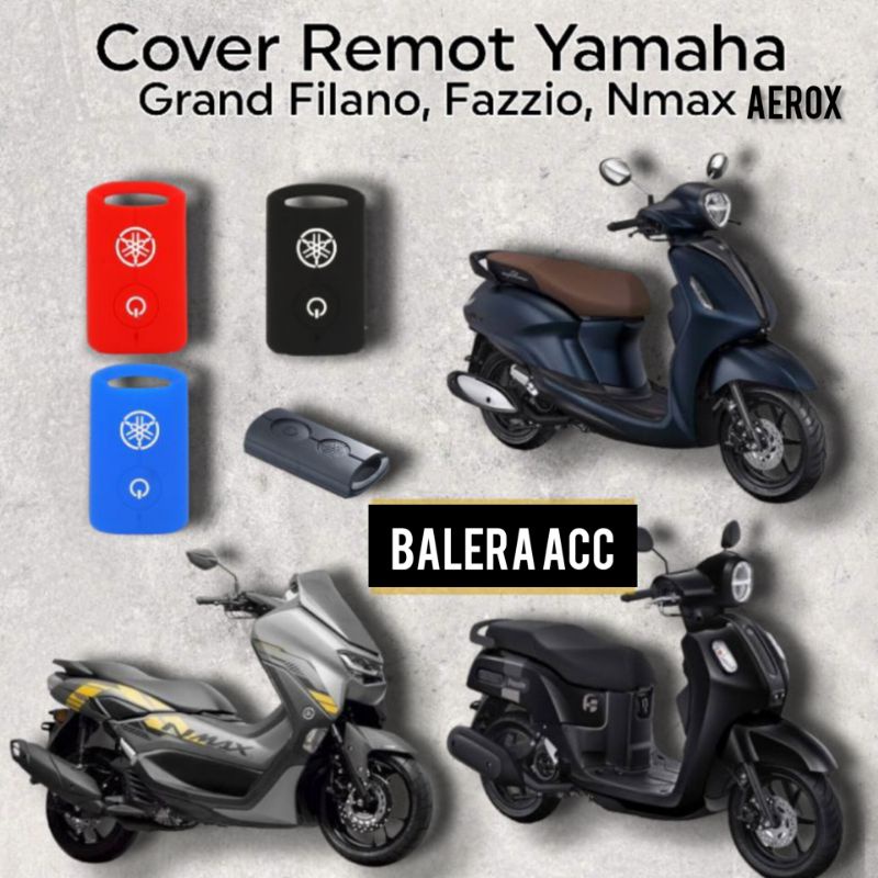 Silikon Cover sarung remote kunci keyless Yamaha Fazzio Filano Nmax Xmax Aerox DLL