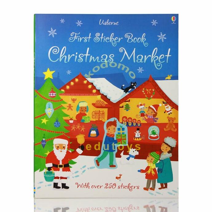 

Usborne First Sticker Book Christmas Market,Buku Aktivitas Anak