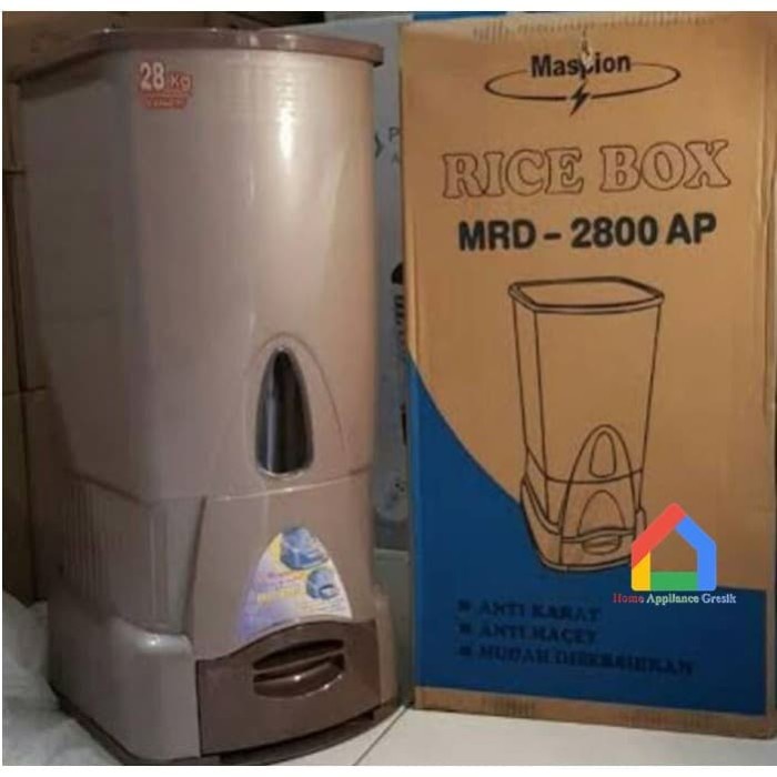 :=:=:=:=] Maspion MRD 2800 AP Rice Box Penyimpan / Tempat Beras Maspion 2800AP