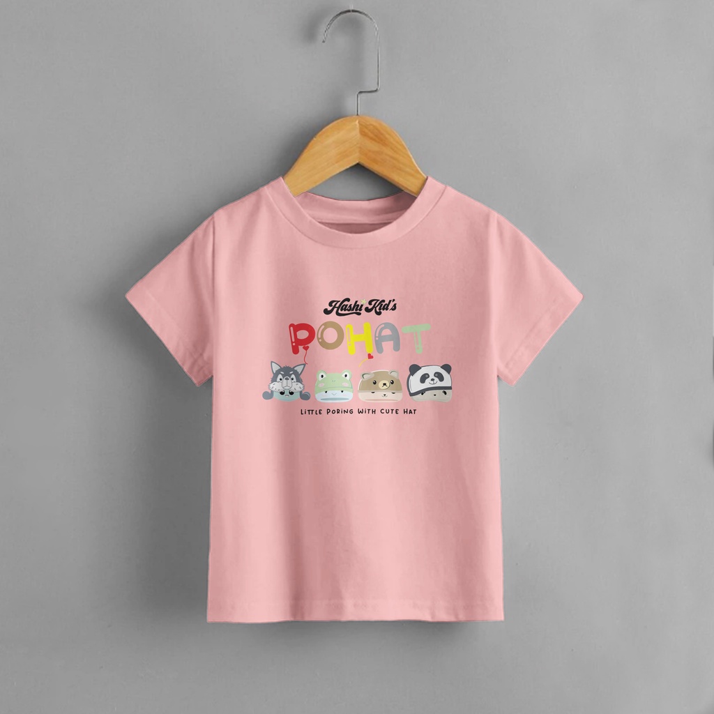 Kaos Anak Poring Hat Atasan Laki - Laki Dan Perempuan - Hashi Kids