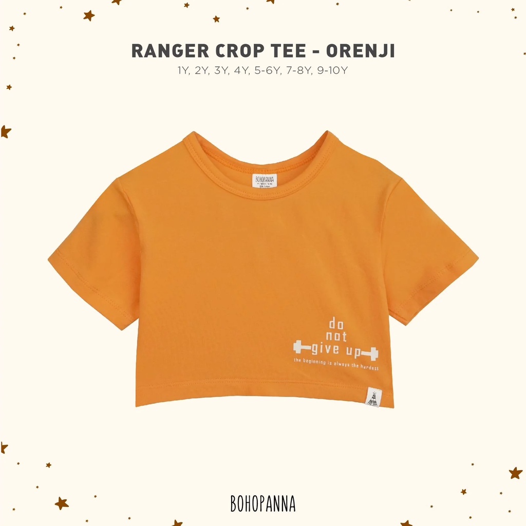 Bohopanna Ranger Crop Tee - Atasan Anak Perempuan